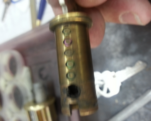 dirty lock cylinder