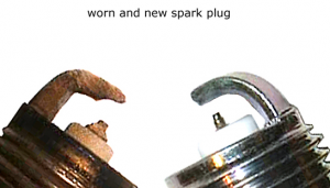 worn spark plug